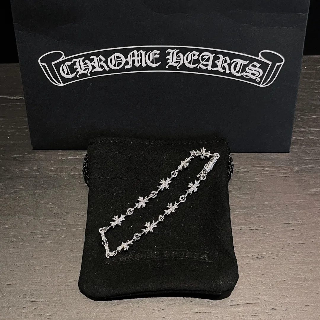 Chrome Hearts 다이아 크로스 팔찌｜925 실버