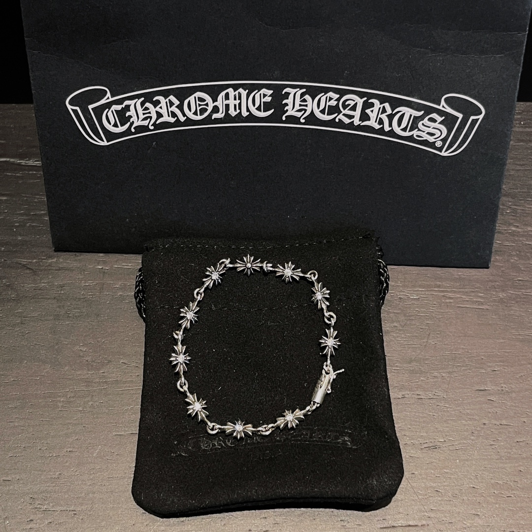 Chrome Hearts 다이아 크로스 팔찌｜925 실버