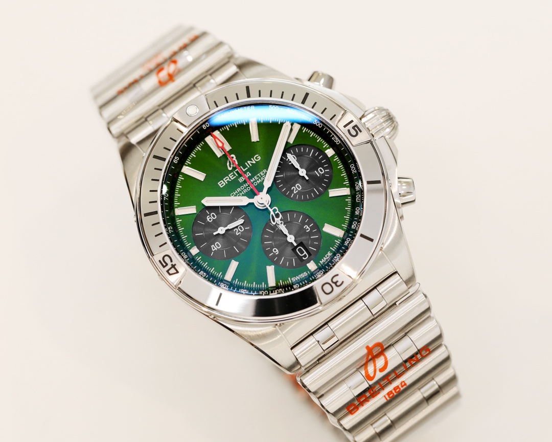 BLS l 7750 l 42mm l 브라이트 링 크로노 매트 B01 AB0134101K1S1