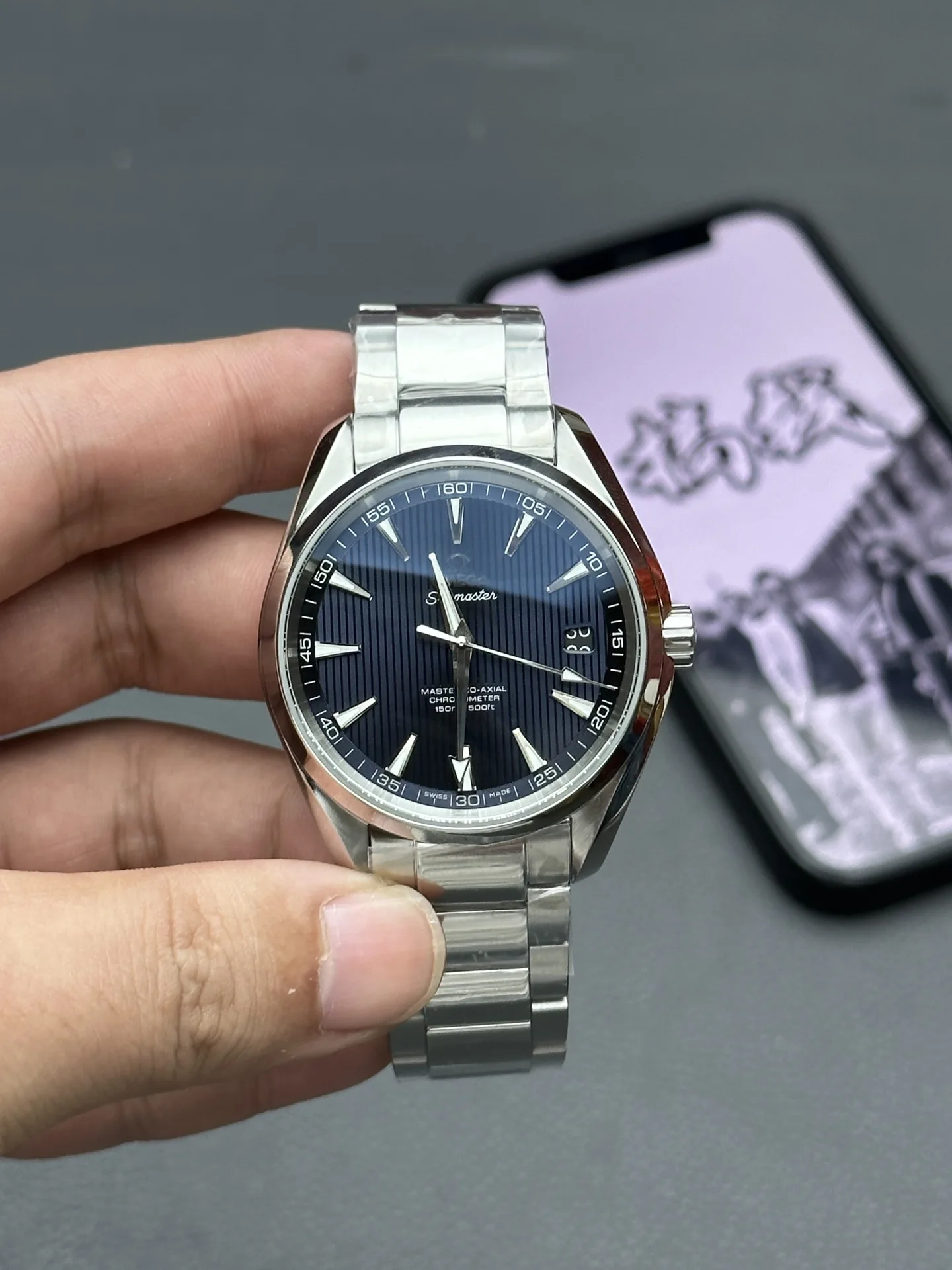 VS l 8900무브먼트 l 41mm l 씨마스터 아쿠아 테라 150M
