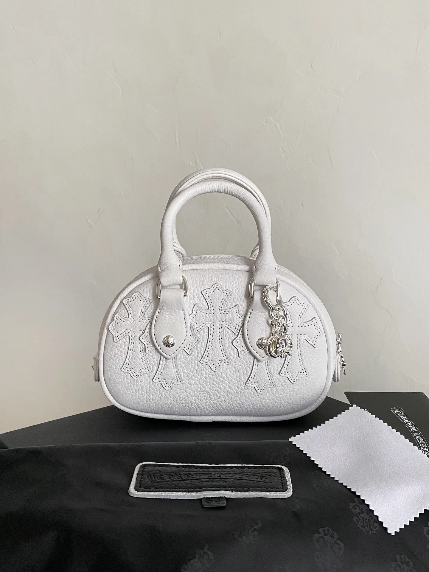 Chrome Hearts Cemetery Cross Tiny Gym Bag 20×22×8cm