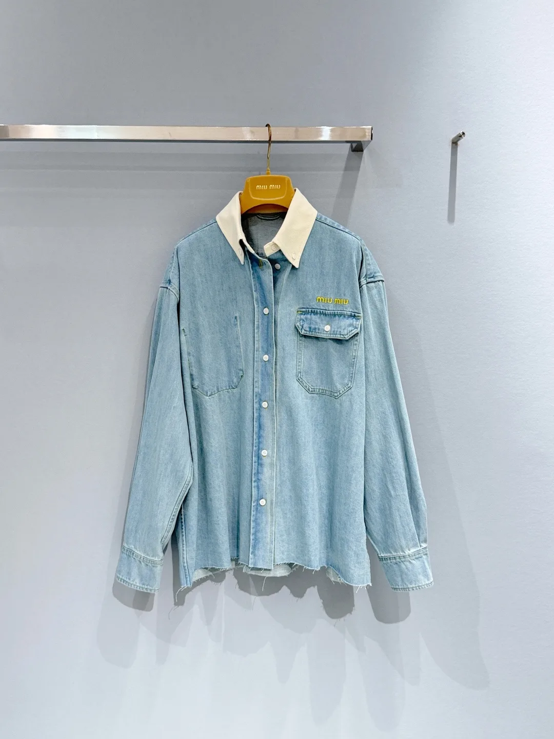 Miu Miu Blue Logo Shirt