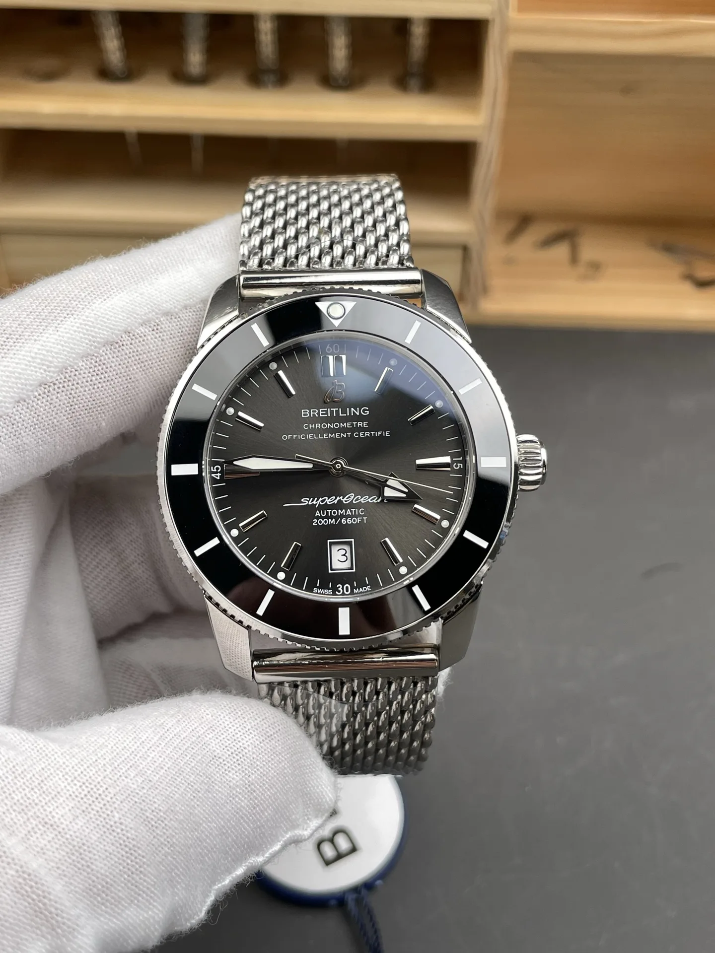 BLS l 2824 cal B20 l  42 mm l 브라이틀링 슈퍼오션 헤리티지 B31UB2010121B1A1