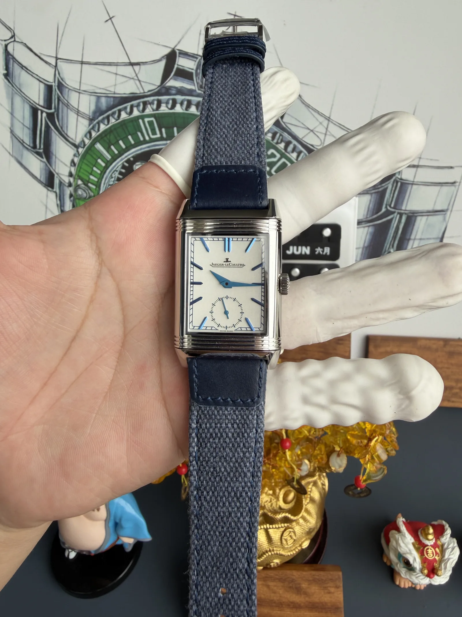 JJF l Cal.854 l Jaeger-LeCoultre 리베르소 트리뷰트 47X28.3X11 mm