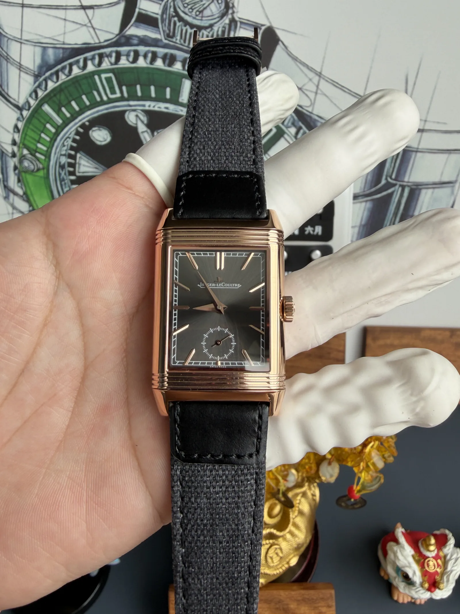 JJF l Cal.854 l Jaeger-LeCoultre 리베르소 트리뷰트 47X28.3X11 mm