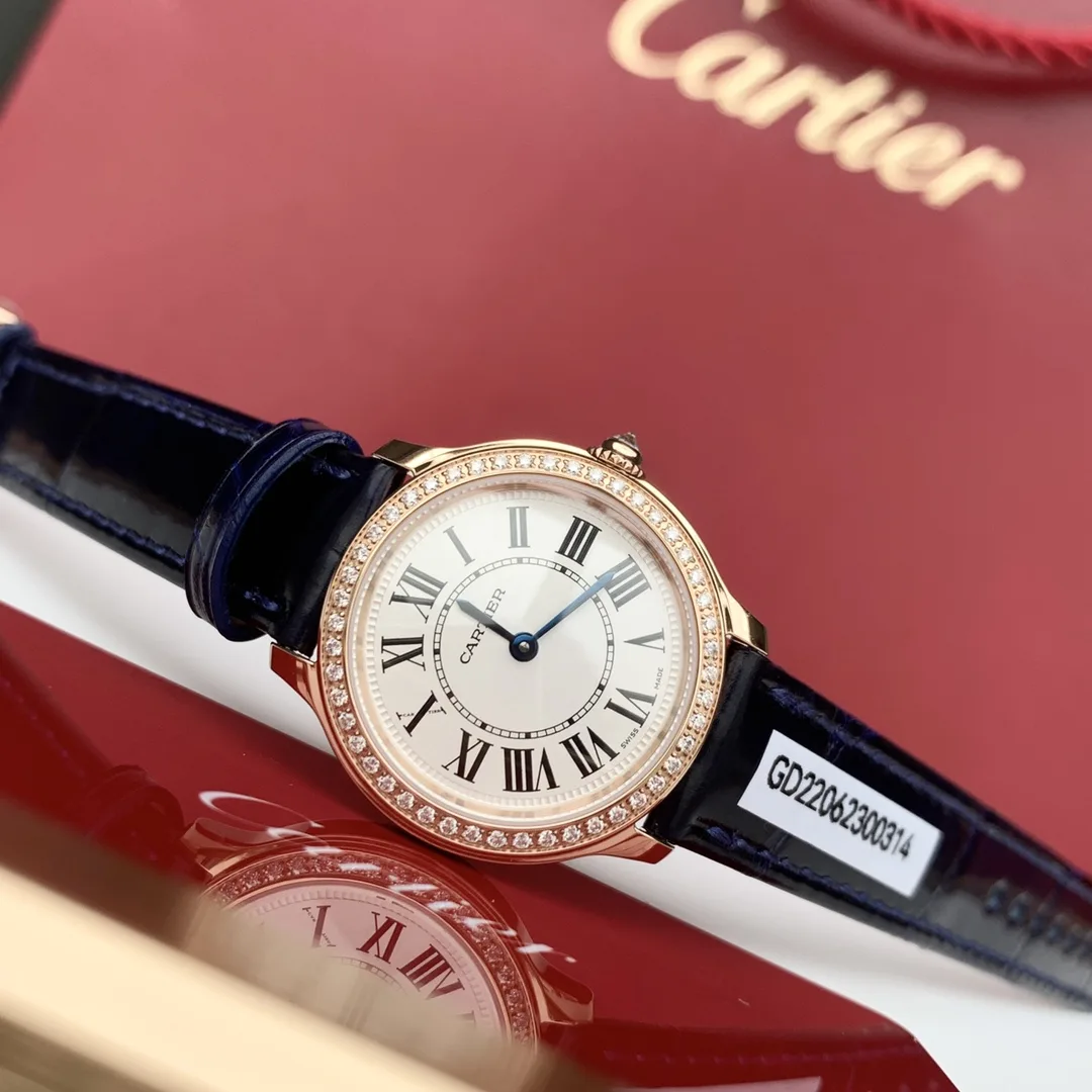 쿼츠 무브먼트 l 29mm l 까르띠에  RondeLouis 다이아몬드.