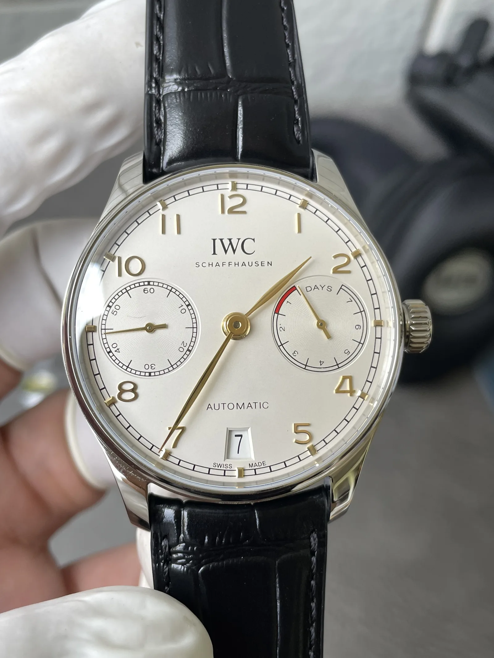 MZ l42.44mm l  IWC 포르투기저 오토매틱7일 파워리저브 IW500701